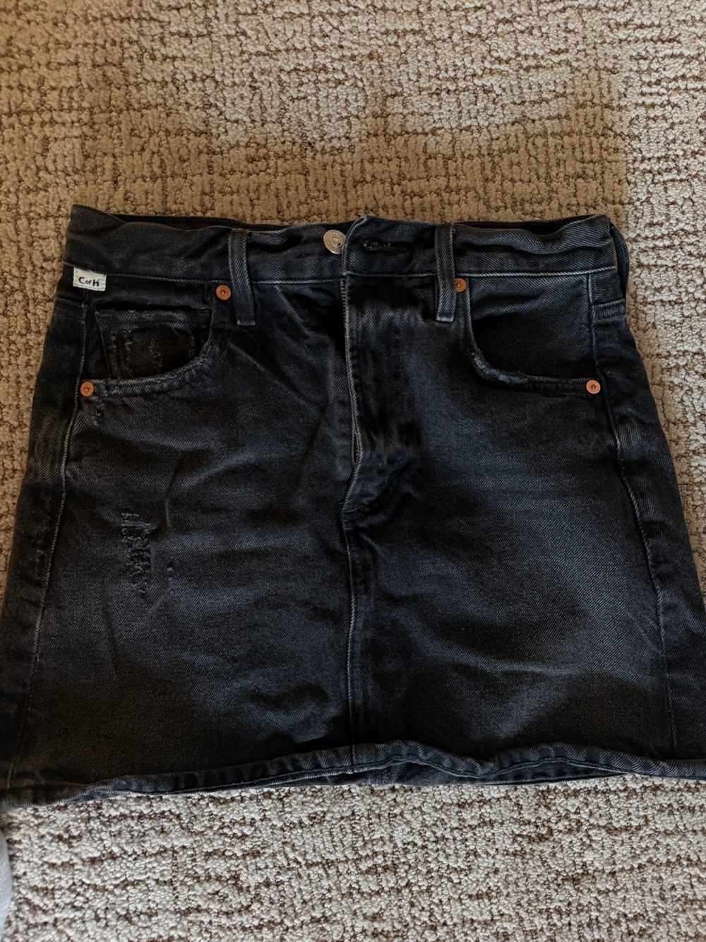 Citizens Of Humanity Black Jean skirt